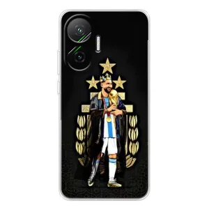 Чехлы для Xiaomi POCO F7 (Leo чемпион) (AlphaPrint) (Месси Король)