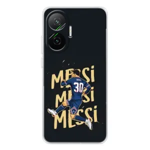 Чехлы для Xiaomi POCO F7 (Leo чемпион) (AlphaPrint) (Messi ПСЖ)