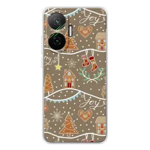 Новогодние, Праздничные Чехлы для Xiaomi POCO F7 - 2024 год (Новогодние пряники)