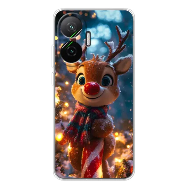 Чехол с принтом «Олень с шарфом» для Xiaomi POCO F7