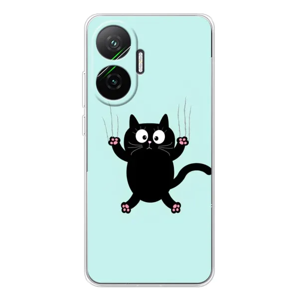 Чехол с принтом «Падающий кот» для Xiaomi POCO F7