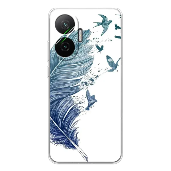 Чехол с принтом «Перышко» для Xiaomi POCO F7 Чехол с принтом «Перышко» для Xiaomi POCO F7
