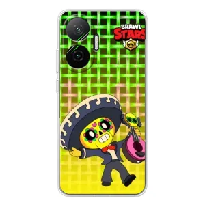 Чехлы Brawl Stars для Xiaomi POCO F7 (AlphaPrint) (Поко в самбреро)