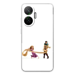Чехол Рапунцель для Xiaomi POCO F7 (Рапунцель и Флин)
