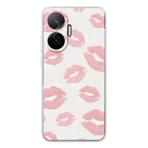 Чехол с розовым рисунком для Xiaomi POCO F7 (Розовые губы)