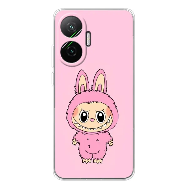 Чехол с принтом «Розовый Лабубу» для Xiaomi POCO F7 Чехол с принтом «Розовый Лабубу» для Xiaomi POCO F7