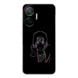 Чехлы на тему: Итачи Учиха для Xiaomi POCO F7 (AlphaPrint) (силуэт Итачи)