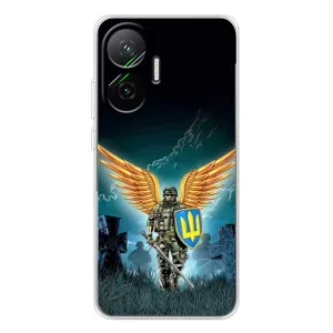 Чехлы с картинкой ЗСУ для Xiaomi POCO F7 (AlphaPrint) (Солдат ЗСУ)