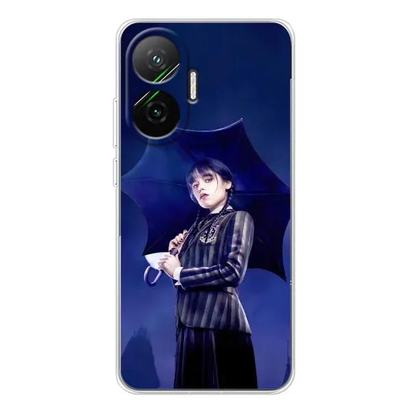Чехол с принтом «Уэнздей с зонтом» для Xiaomi POCO F7
