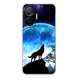 Защитные чехлы для Поко Ф7 (AlphaPrint) (ХИТ продаж) ВОЛК (Волк на луну)