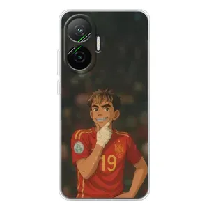 Чехол с футболистом Ламин Ямаль Xiaomi POCO F7 (Ямаль аниме)