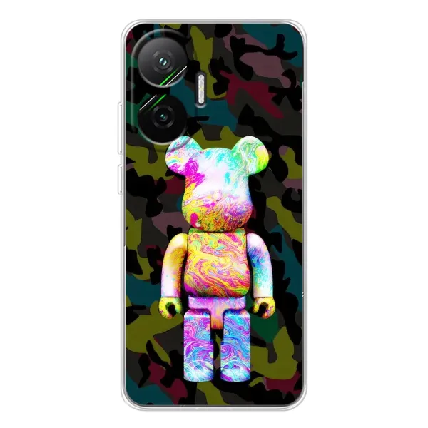 Чехол с принтом «Яркий Bearbrick» для Xiaomi POCO F7