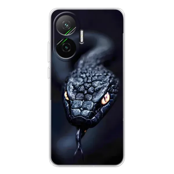 Чехол с принтом «Черная змея» для Xiaomi POCO F7