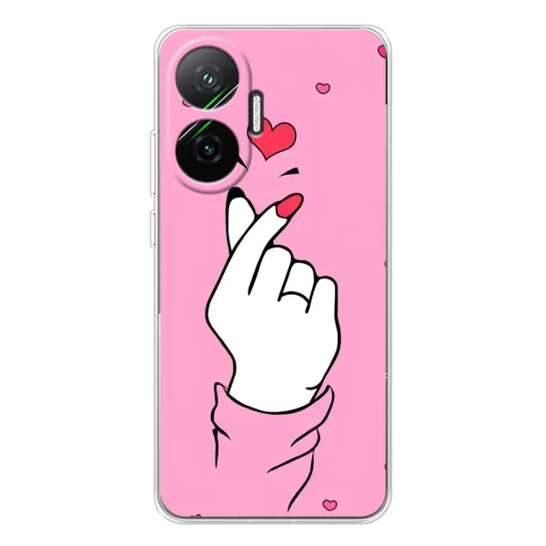 Чехол с принтом «Знак Love» для Xiaomi POCO F7 Чехол с принтом «Знак Love» для Xiaomi POCO F7