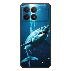 Чехол с картинкой «Хищники» для Xiaomi Poco F8 Pro (Акула под водой)