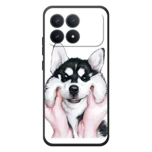 Чохли з собаками для Xiaomi Poco F8 Pro (VPrint) (Радісний Хаскі)