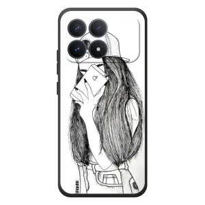 Чохол з друком для Xiaomi Poco F8 Pro - (Мода) (AlphaPrint) (Фото дівчини)