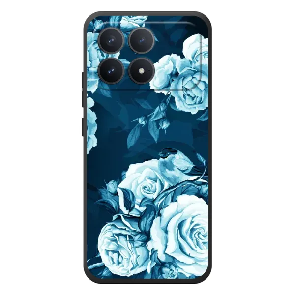 Чехол с принтом «Голубые Бутоны» для Xiaomi Poco F8 Pro Чехол с принтом «Голубые Бутоны» для Xiaomi Poco F8 Pro