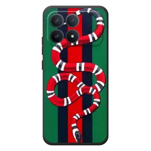 Чохли GUCCI для Шіаомі Поко Ф8 Про (AlphaPrint) (Gucci змія)