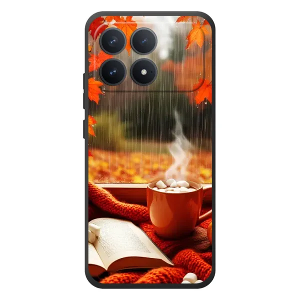 Чехол с принтом «Кофе и дождь» для Xiaomi Poco F8 Pro Чехол с принтом «Кофе и дождь» для Xiaomi Poco F8 Pro