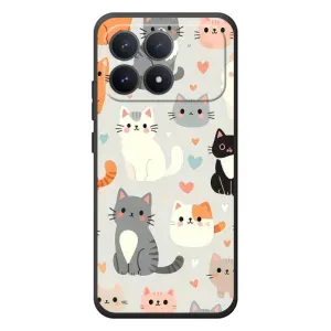 Чохол з малюнком кіт на Xiaomi Poco F8 Pro (Колаж котів)