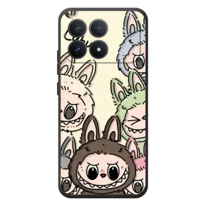 Чохол з Лабубу на Xiaomi Poco F8 Pro (Золота мавпа Bored Ape)
