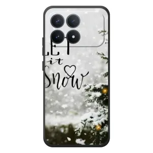 Новорічні, Святкові Чохли для Xiaomi Poco F8 Pro - 2024 год (Let it snow)