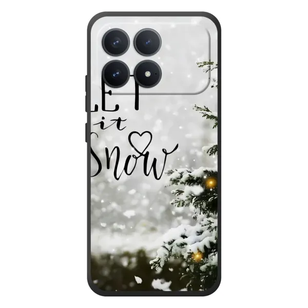 Чехол с принтом «Let it snow» для Xiaomi Poco F8 Pro