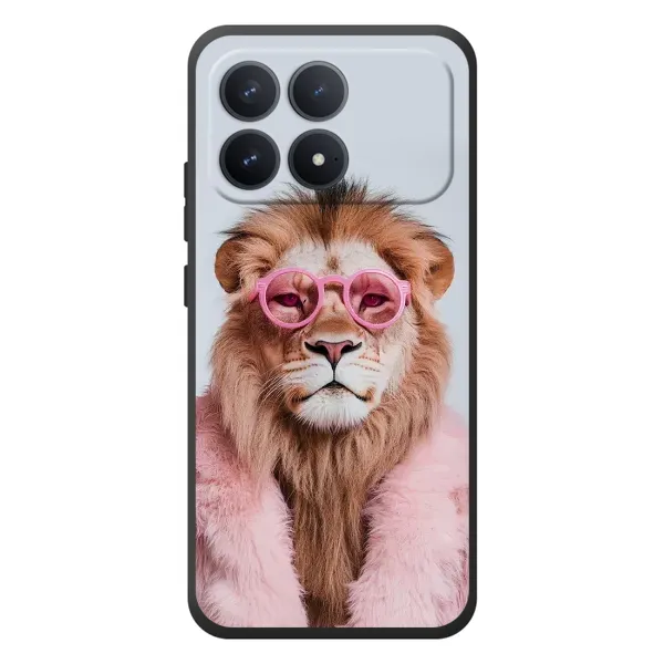 Чехол с принтом «Лев в очках» для Xiaomi Poco F8 Pro Чехол с принтом «Лев в очках» для Xiaomi Poco F8 Pro