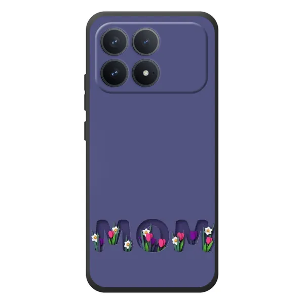 Чохол з принтом «Мама в квітах» для Xiaomi Poco F8 Pro