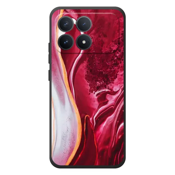 Чехол с принтом «Мрамор красный» для Xiaomi Poco F8 Pro Чехол с принтом «Мрамор красный» для Xiaomi Poco F8 Pro