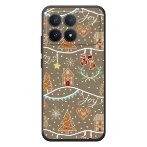 Новорічні, Святкові Чохли для Xiaomi Poco F8 Pro - 2024 год (Новорічні пряники)