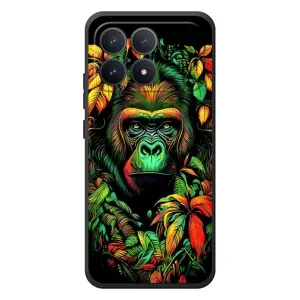 Чохол з Мавпами Xiaomi Poco F8 Pro - (AlphaPrint) (Мавпа в квітах)