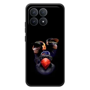 Чохол з Мавпами Xiaomi Poco F8 Pro - (AlphaPrint) (Три мавпи)