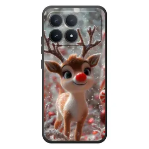 Яскравий чохол для Xiaomi Poco F8 Pro з Зимові Оленята (Олень з носом)