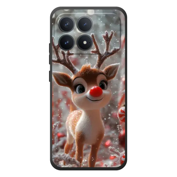 Чехол с принтом «Олень с носом» для Xiaomi Poco F8 Pro Чехол с принтом «Олень с носом» для Xiaomi Poco F8 Pro