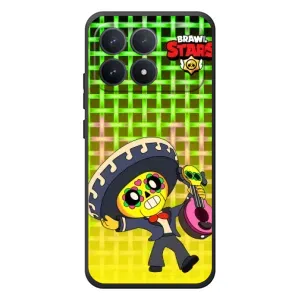Чехлы Brawl Stars для Xiaomi Poco F8 Pro (AlphaPrint) (Поко в самбреро)
