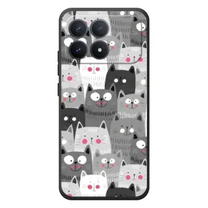 Чохли з Котиками для Xiaomi Poco F8 Pro (VPrint) (Мальовані котики)