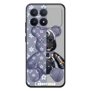 Крутые Чехлы Луи Виттон для Xiaomi Poco F8 Pro (AlphaPrint) (Робот Мишка)