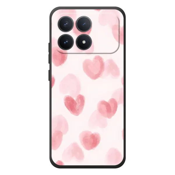 Чехол с принтом «Розовые сердечки» для Xiaomi Poco F8 Pro