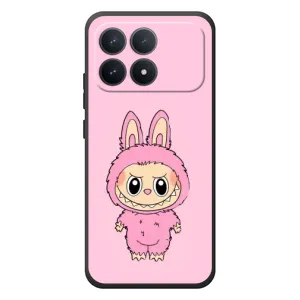 Чохол з Лабубу на Xiaomi Poco F8 Pro (Рожевий Лабубу)