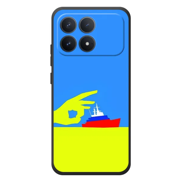 Чехол с принтом «Щелбан кораблю» для Xiaomi Poco F8 Pro Чехол с принтом «Щелбан кораблю» для Xiaomi Poco F8 Pro
