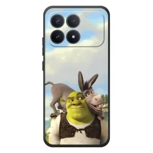 Чохол з мультфільмом Шрек на Xiaomi Poco F8 Pro (Шрек та Осел)