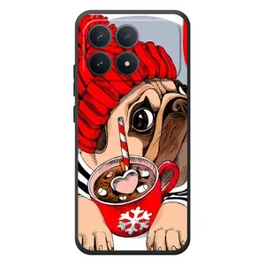 Чохли з собаками для Xiaomi Poco F8 Pro (VPrint) (Песик в шапці)
