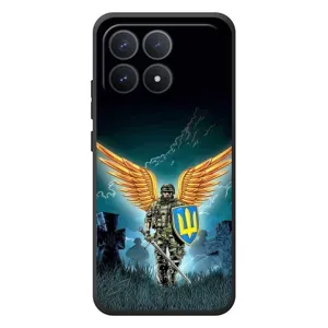 Чехлы с картинкой ЗСУ для Xiaomi Poco F8 Pro (AlphaPrint) (Солдат ЗСУ)