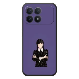 Чохли Венсдей на Xiaomi Poco F8 Pro Уенсдей (AlphaPrint) (Венздей у чорному)