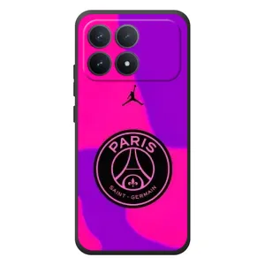 Чохли PSG для Xiaomi Poco F8 Pro (AlphaPrint) (яскравий ПСЖ)