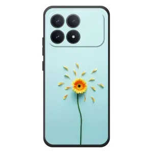 Чохли з квітами для Xiaomi Poco F8 Pro (VPrint) (Жовта квітка)