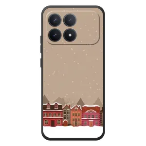 Новорічні, Святкові Чохли для Xiaomi Poco F8 Pro - 2024 год (Зимове місто)