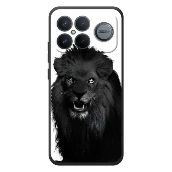 Чехол с принтом «Черный ЛЕВ» для Xiaomi Poco F8 Ultra